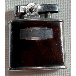 Vintage Ronson Standard Lighter Brown Tortoise Chrome Newark NJ USA Pat 2481195